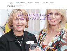 Tablet Screenshot of 3dcrystalcreations.co.uk